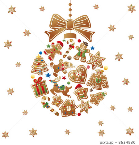 クリスマスボールとビスケット 8634930