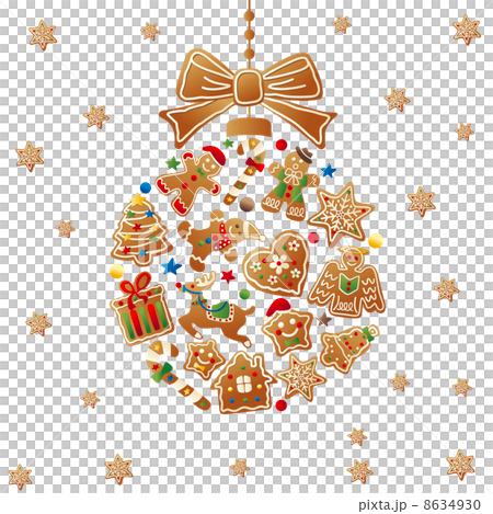 クリスマスボールとビスケット 8634930