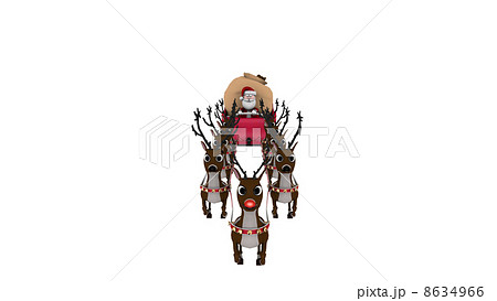 サンタクロースとトナカイ サンタクロースとトナカイ 8634966