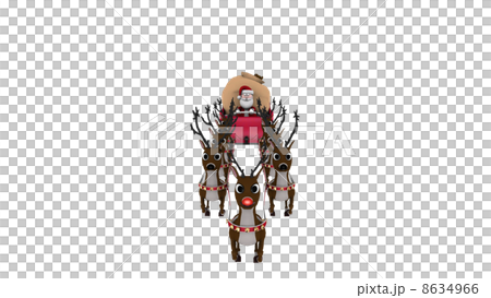 サンタクロースとトナカイ サンタクロースとトナカイ 8634966