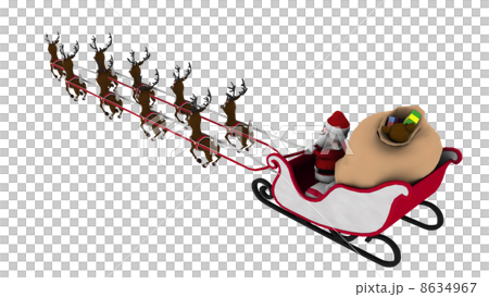 サンタクロースとトナカイ サンタクロースとトナカイ 8634967