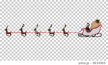 サンタクロースとトナカイ 8634969