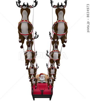 サンタクロースとトナカイ 8634973