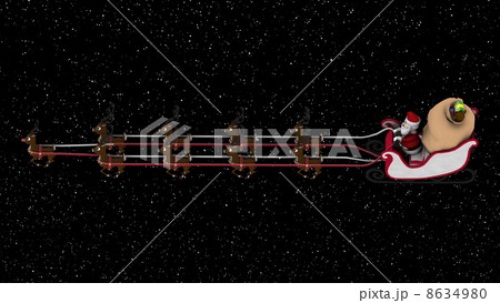 サンタクロースとトナカイ サンタクロースとトナカイ 8634980