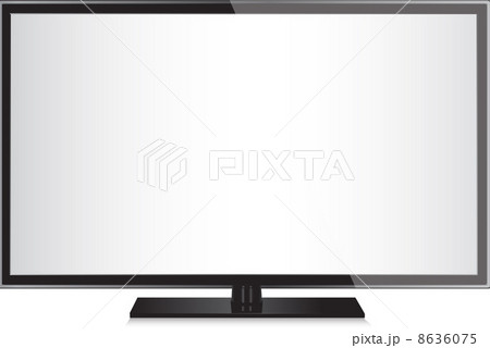 TV flat screen lcd, plasma realistic vector illustration. TV flat screen lcd, plasma realistic vector illustration. 8636075