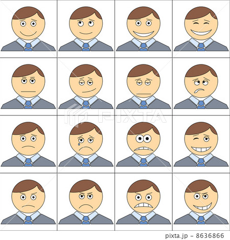 Office smilies icons, set 8636866
