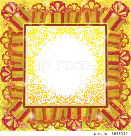 Holiday background with gift boxes 8638536