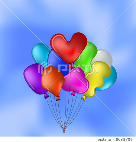 Balloons in the blue sky 8638709