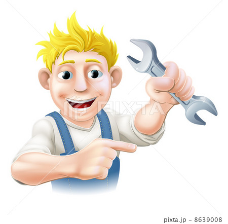 Cartoon Mechanic or Plumber 8639008