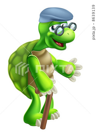Senior Tortoise Cartoon 8639139