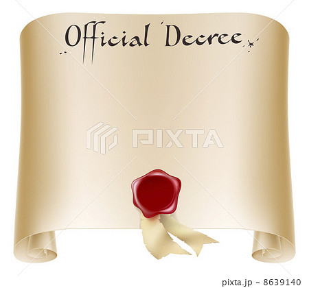Official certificate scroll Official certificate scroll 8639140