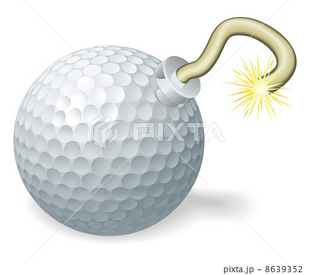 Golf ball bomb concept 8639352