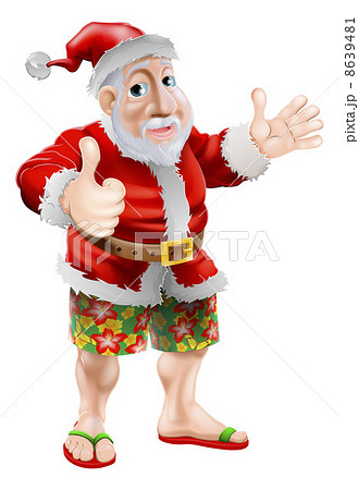 Beach summer Santa 8639481