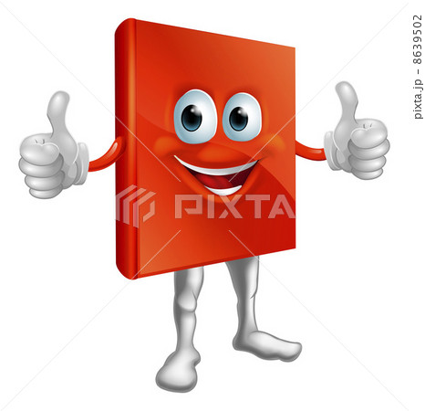 Red book man doing thumbs up Red book man doing thumbs up 8639502