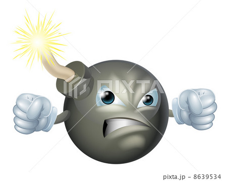 Angry cartoon bomb Angry cartoon bomb 8639534
