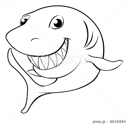 Happy cartoon shark 8639894