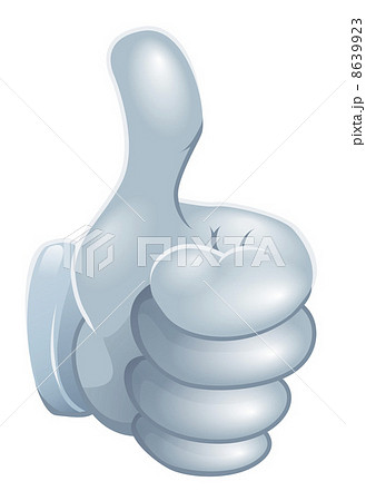 Cartoon hand thumbs up illustration 8639923