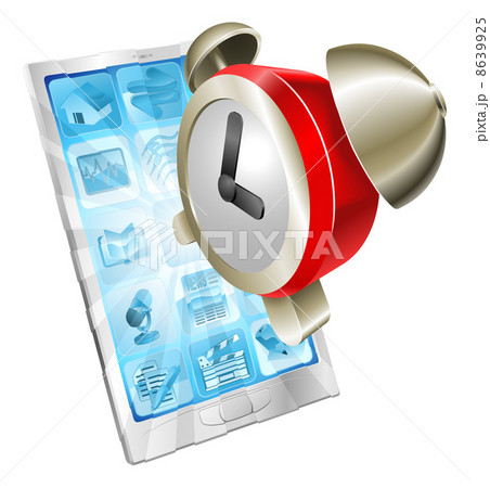 Alarm clock icon phone concept 8639925