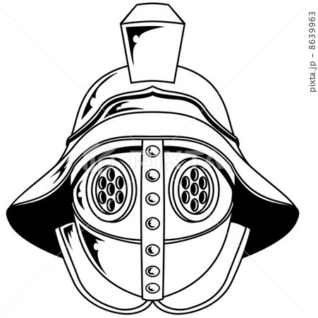 Gladiator helmet illustration Gladiator helmet illustration 8639963