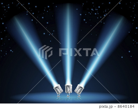Search or spot lights illustration 8640184