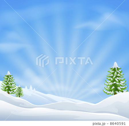Christmas snow landscape background 8640591