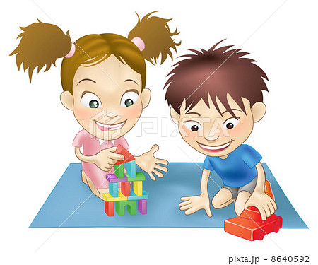 two children playing two children playing 8640592