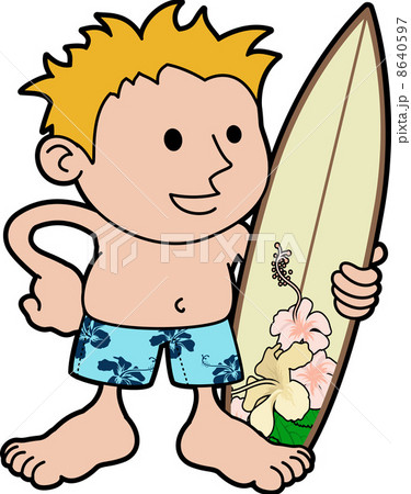 Illustration of surfer 8640597