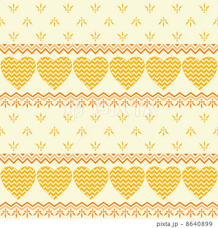 Seamless background, hearts and patterns Seamless background, hearts and patterns 8640899