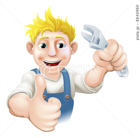 Cartoon mechanic or plumber 8640960
