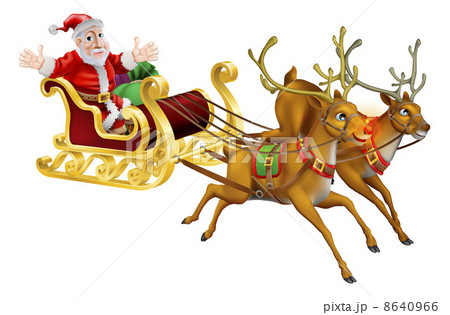 Santa Christmas Sled 8640966