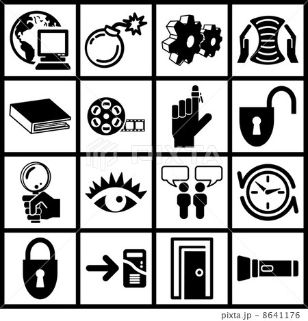 Internet web icon series set 8641176