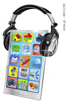 Mobile phone music headphones 8641208