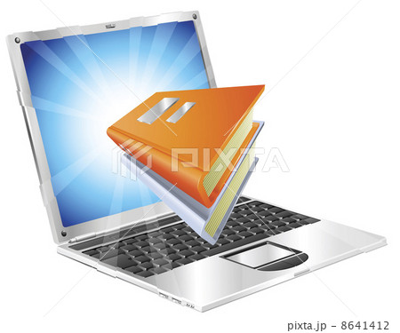 Books icon laptop concept Books icon laptop concept 8641412