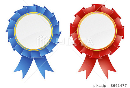 Red and blue rosettes Red and blue rosettes 8641477