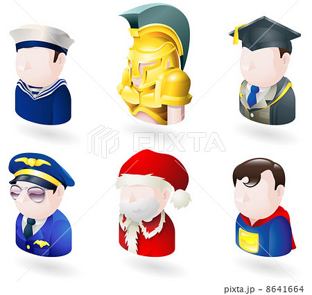 avatar people web icon set avatar people web icon set 8641664