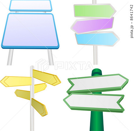 Vector set of signs and signposts Vector set of signs and signposts 8641742