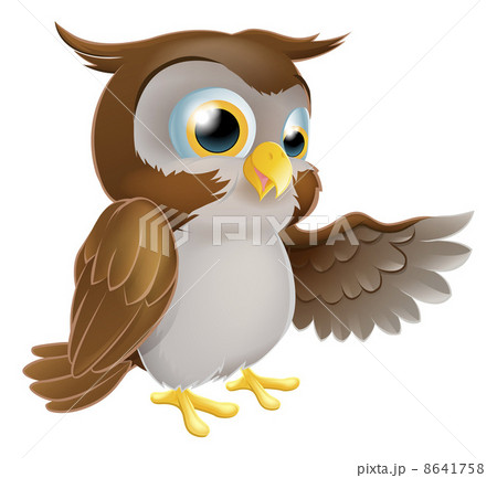 Pointing Owl Character 8641758