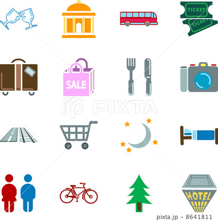 location tourism icons 8641811