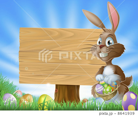 Easter bunny rabbit background 8641939