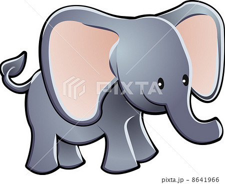 Lovable Elephant Cartoon Vector Illustration Lovable Elephant Cartoon Vector Illustration 8641966