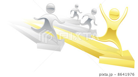 Metallic cartoon character race concept Metallic cartoon character race concept 8641976