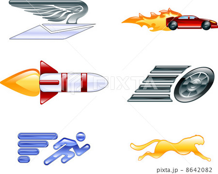 Speed Icon Set Series Design Elements 8642082