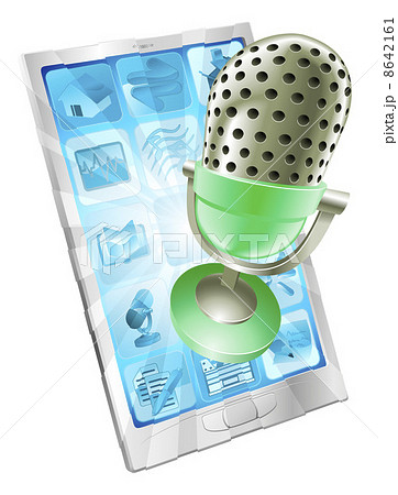 Microphone phone app concept 8642161