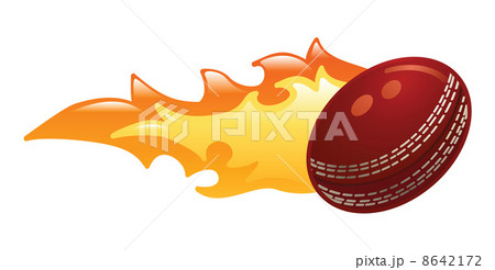 flaming cricket ball 8642172