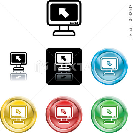 computer monitor icon symbol 8642637