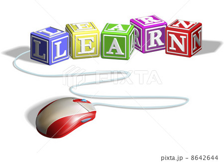 Mouse and learn blocks concept Mouse and learn blocks concept 8642644