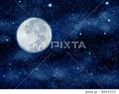 月と宇宙のイラスト素材