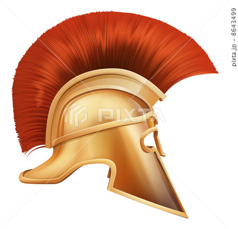 Spartan helmet illustration 8643499