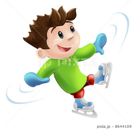 Ice skating cartoon 8644109