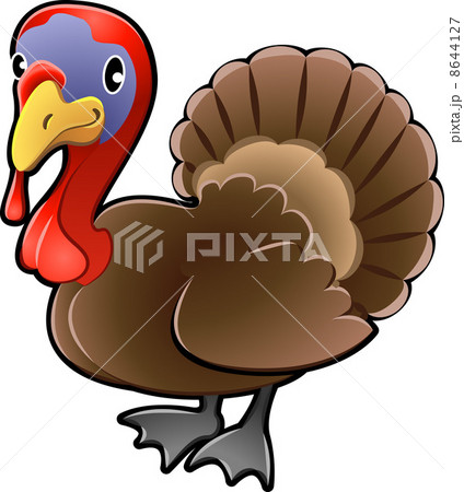 Cute Turkey Farm Animal Vector Illustration 8644127